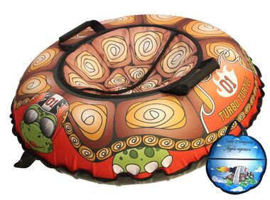 Санки надувные "Ватрушка "Турбо-черепаха"  с чехлом #0