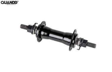 Втулка передняя 36 отв., BMX стальная, под гайки, ось 3/8''х100x140 мм, QUANDO, KT-122F (NN002182)