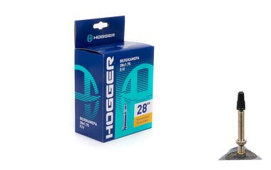 Камера 28x1,75/2,00 бутил, Presta, F/V-48 мм, HOGGER (УТ00023560)