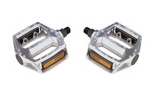 Педали платформенные (комплект 2 шт.) 9/16", 110x100 мм, алюминий, SAIGUAN, PS35 (cеребро, RPEPS1700001)