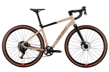 Велосипед FORMAT 1443 700C (700C 8 ск. рост. XL) 2026, светло-коричневый/черный, 00129997|54486