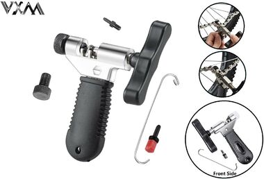 Выжимка цепи "VXM", сменный пин, скоба-держатель цепи, с упором, серия PRO (TW), УТ00021400