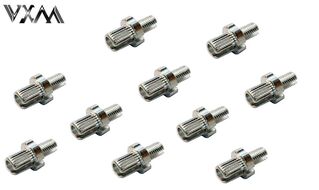Натяжитель троса тормоза алюминиевый под резьбу M10х16 (цена за упаковку: 10 шт.) VXM (серебристый, УТ00022533)