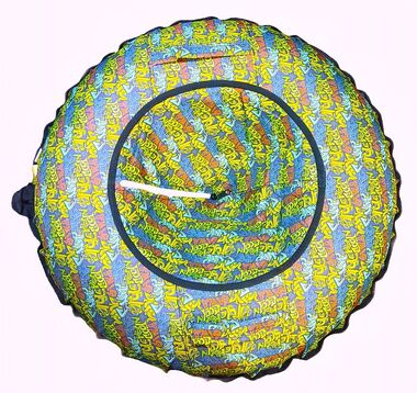 Санки надувные "Ватрушка"  90 см, принт "Style Graffiti" (УТ00028210)