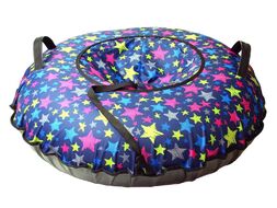 Санки надувные "Ватрушка "Разноцветные звезды"