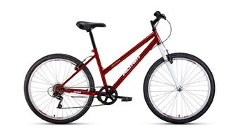ALTAIR MTB HT 26 low (26" 6 ск. рост 15") 2020-2021, красный/белый, RBKT1M166004