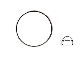 Обод 27,5" алюминиевый двустеночный не пистонированный FORWARD 36 отв. с риской (черный, R0427PBK0001)