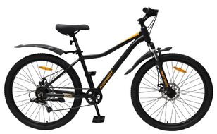 Велосипед AVENGER A261D (26" 6 ск. рост. 15") ALU, черный матовый/оранжевый, A261D-BK/OR(25)