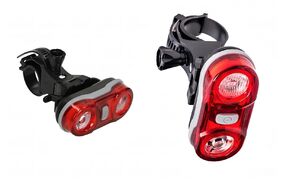 Фонарь задний, JY-596, 3 LED (2*0,5 watt), 2 режима работы