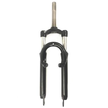 Вилка 24" пружинно-эластомерная, черная, Al-корона, под disk/V-br,   резьбовой  шток, Ø 1", ход 100м (FO212-24/1) #0