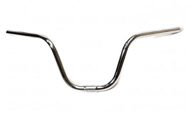 Руль CB-1031 для дорожных велосипедов, дл. 620 мм, Ø 22,2 мм, посадка Ø 25,4 мм, подъем 80 мм, стальной, хром (УТ00022033)
