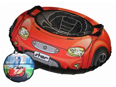 Санки надувные "Ватрушка "Супер кар" с чехлом #0