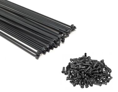 Спица 274 мм x 14G с ниппелем (12 мм) стальная черная (УТ00021422)