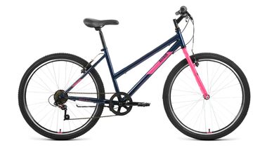 ALTAIR MTB HT 26 low (26" 6 ск. рост. 17") 2022, темно-синий/розовый, RBK22AL26123