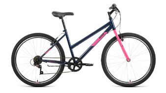 ALTAIR MTB HT 26 low (26" 6 ск. рост. 15") 2022, темно-синий/розовый