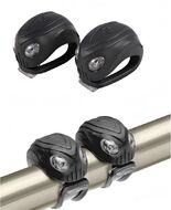 Комплект: фара передняя, фонарь задний, силикон, JY-267-18 COBRA, блистер (черный, RNVJY2671801)