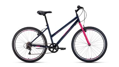 ALTAIR MTB HT 26 low (26" 6 ск. рост 17") 2020-2021, темно-синий/розовый
