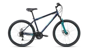 ALTAIR MTB HT 26 2.0 disc (26" 21 ск. рост 19") 2020-2021, темно-синий/бирюзовый