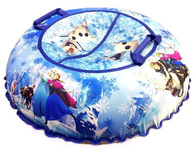 Санки надувные "Ватрушка "Зимняя сказка" с чехлом #1