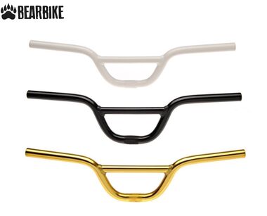 Руль BMX, Fixed Gear и Single speed, Алюминиевый, Усиленный, ø 22,2 мм, BearBike, ø 22,2 мм (серебро, RHABFG000003)