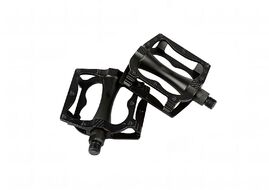 Педали алюминиевые, платформенные (комплект 2 шт.), ось 9/16", 105x100 мм, с шипами, Forward, PS35 (черный, RPEPS3500001)