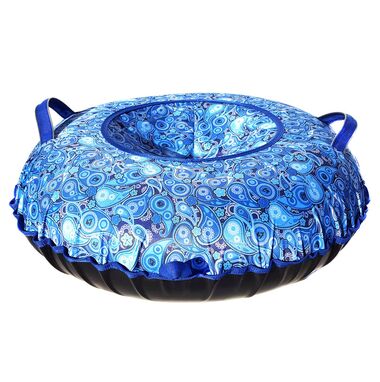 Санки надувные "Ватрушка "Зимние узоры" #0