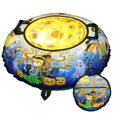 Санки надувные "Ватрушка "Ведьмочки" с чехлом #0