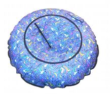 Санки надувные "Ватрушка" 100 см, принт "Единороги"