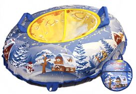Санки надувные "Ватрушка "Зимняя ночь" с чехлом