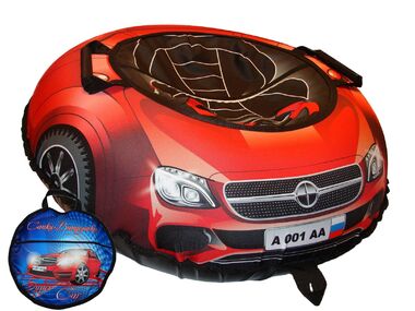 Санки надувные "Ватрушка "Супер кар Мерседес" с чехлом #0