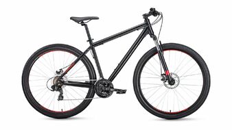 FORWARD APACHE 27,5 2.0 disc (27,5" 21 ск. рост 19") 2018-2019 (черный мат., RBKW9M67Q023)