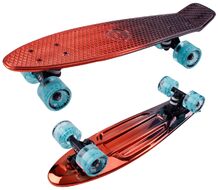 Скейтборд Metallic 22 red ударопрочный полипропилен (NN004178)