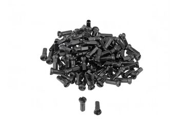 Ниппель для спицы 14G, стальной, 14 мм (упаковка 144 шт.) черный, УТ00020255