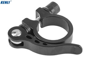 Хомут подседельного штыря с эксцентриком, 28,6 мм, KENLI, KL-M07 (черный, УТ00002253)