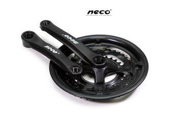 Комплект шатунов (Система), D-EDх3 "NECO",  NSP3002, длина 170 мм, 28/38/48, с пластиковой защитой (черный) #0