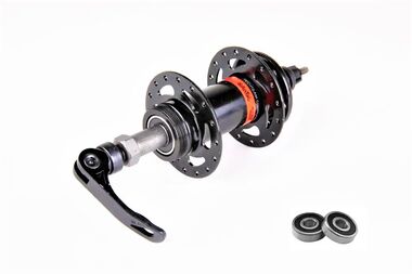 Втулка задняя ANTAI ARD-910GQR, 32 отв. на промподшипниках, Дисковая (6 болтов), под трещотку, с эксцентриком ось 3/8'', 170 мм, 210 мм (черный, NN005590)