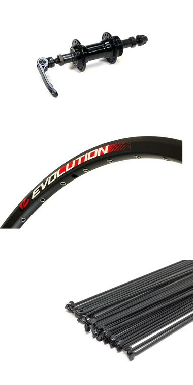 Колесо в сборе 29" переднее, алюминиевая втулка WZ-A282FBQ, Дисковая (6 винтов), на промподшипниках, эксцентрик, пистонированный двустеночный обод EVOLUTION (УТ00020769)