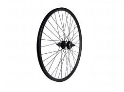 Колесо в сборе 24" заднее, алюминиевая втулка WZ-A282R, Дисковая (6 винтов) под кассету 8/9 ск., двустеночный анодированный обод Forward DW