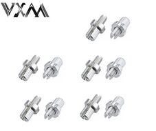 Натяжитель троса тормоза алюминиевый под резьбу M7х16 (цена за упаковку: 10 шт.) VXM (серебристый, УТ00022534)