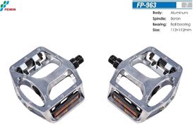 Комплект педалей платформенных, Алюминиевые, FP-963, 113x112мм, 9/16", FEIMIN