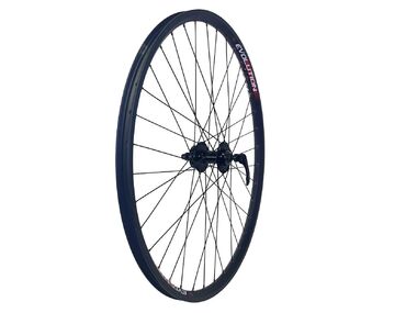 Колесо в сборе 29" переднее, алюминиевая втулка WZ-A282FBQ, Дисковая (6 винтов), на промподшипниках, эксцентрик, пистонированный двустеночный обод EVOLUTION (УТ00020769)