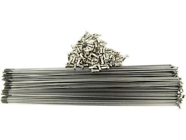 Спица 276 мм x 14G, с ниппелем, стальная, серебристая (упаковка 144 шт.) УТ00020249