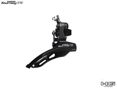 Переключатель передний, SHIMANO, TZ500, TOURNEY, нижн. тяга, 31.8, 42Т