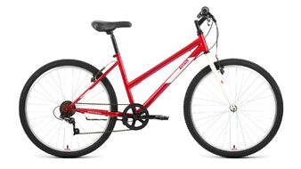 ALTAIR MTB HT 26 low (26" 6 ск. рост. 15") 2022, красный/белый