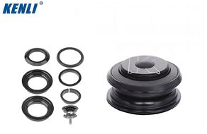 Рулевая колонка KENLI, KL-B430, полуинтегрированная, (Размер: 1-1/8''*28.6*44*30мм) инд.упак. (черный, KL-В430)