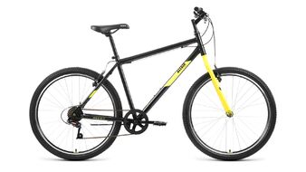 ALTAIR MTB HT 26 1.0 (26" 7 ск. рост. 17") 2022, черный/желтый, RBK22AL26099