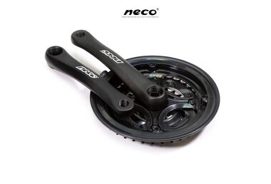 Комплект шатунов (Система), D-EDх3 "NECO",  NSA3002, длина 170  мм, 24/34/42, Алюминий, с пластиковой защитой (черный) #0