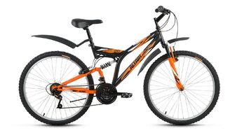 ALTAIR MTB FS 26 (2017, черный/оранжевый мат.)