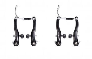 Рычаги тормозные V-brake алюминиевые, RADIUS, комплект 2 пары, 110 мм, с колодками 60 мм, V-993DG
