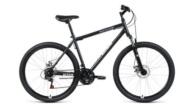 ALTAIR MTB HT 27,5 2.0 disc (27,5" 21 ск. рост 19") 2020-2021, черный/серебристый